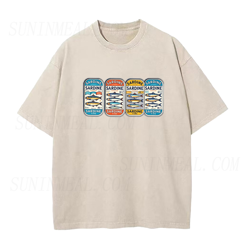 Sardine Time Multi Can Unisex Tee