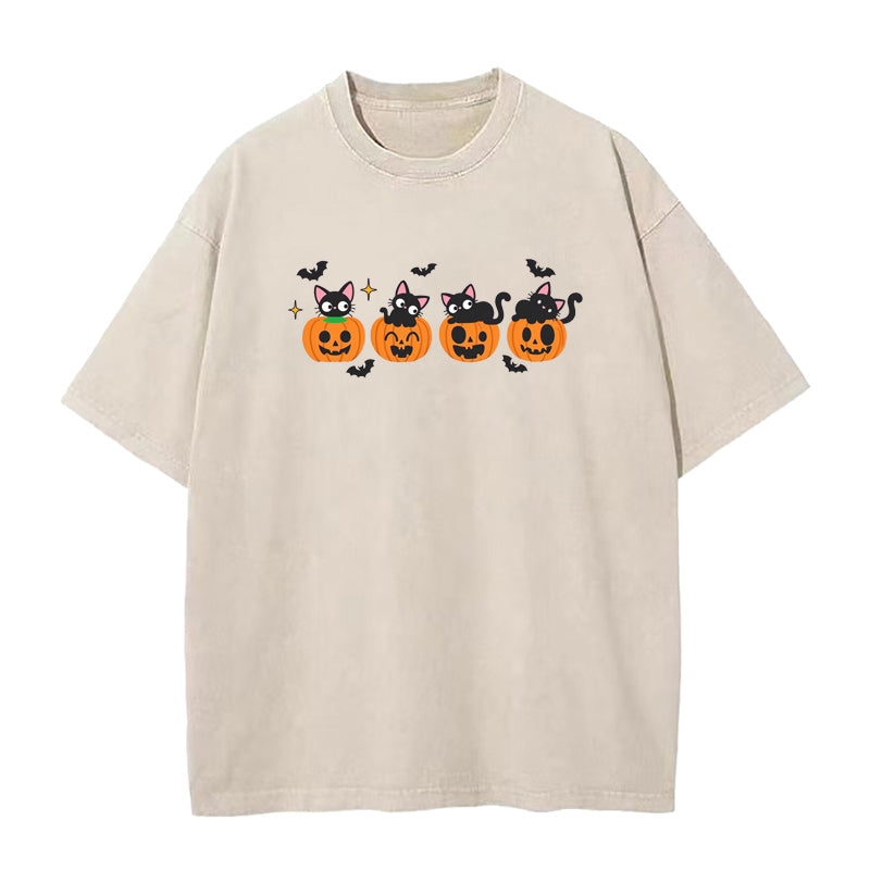 Cat Pumpkin Unisex Tee
