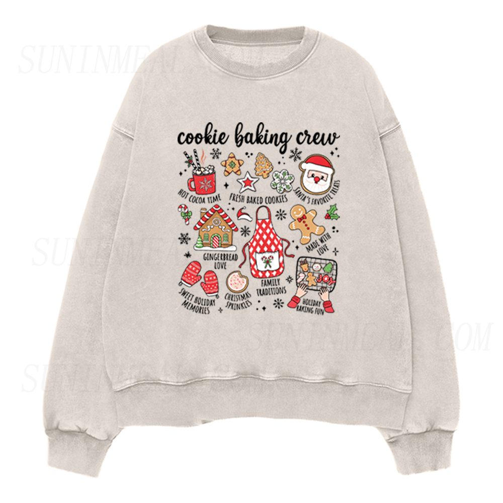 Cookie Baking Crew Christmas Unisex Crewneck Sweatshirt