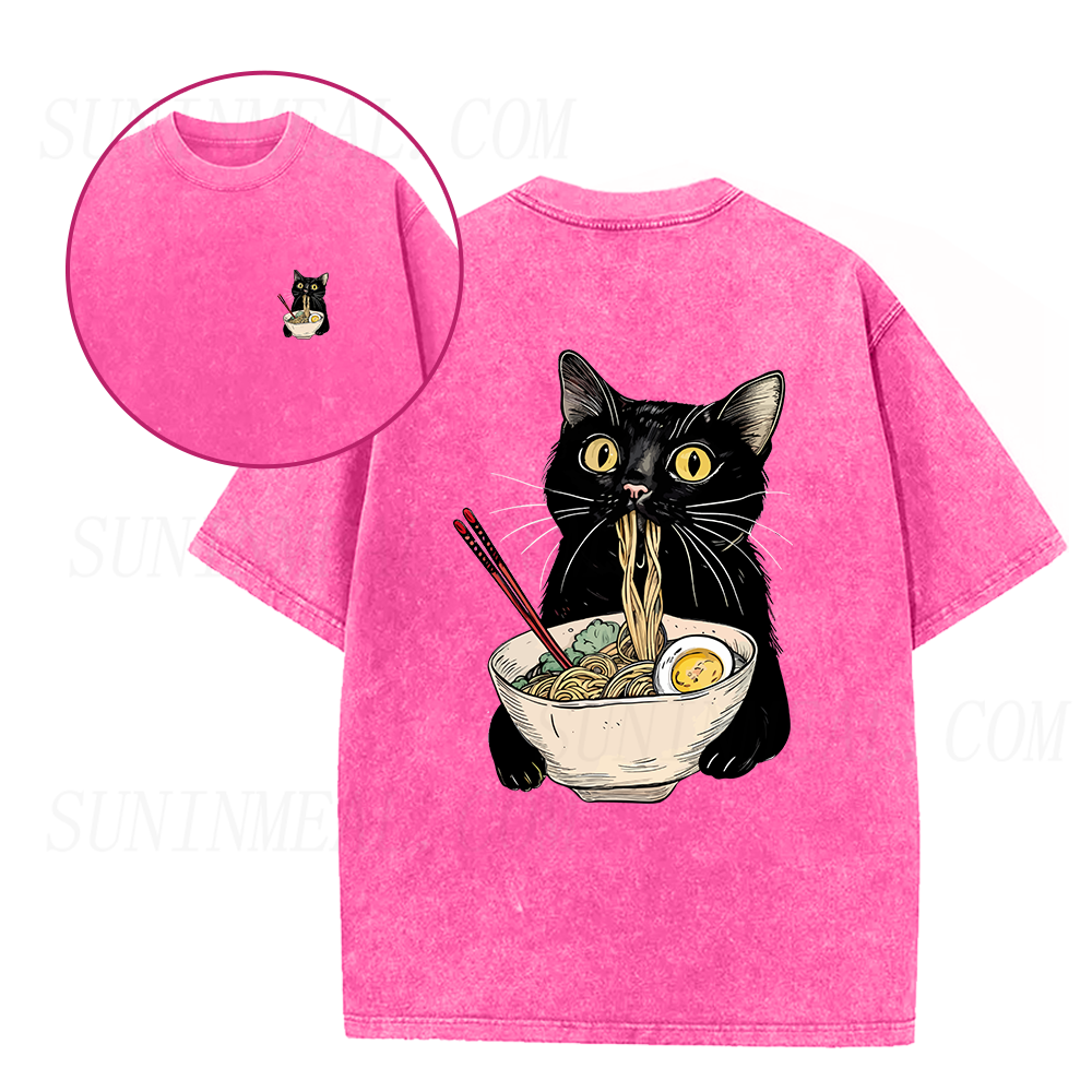 Retro Ramen Cat Unisex Tee