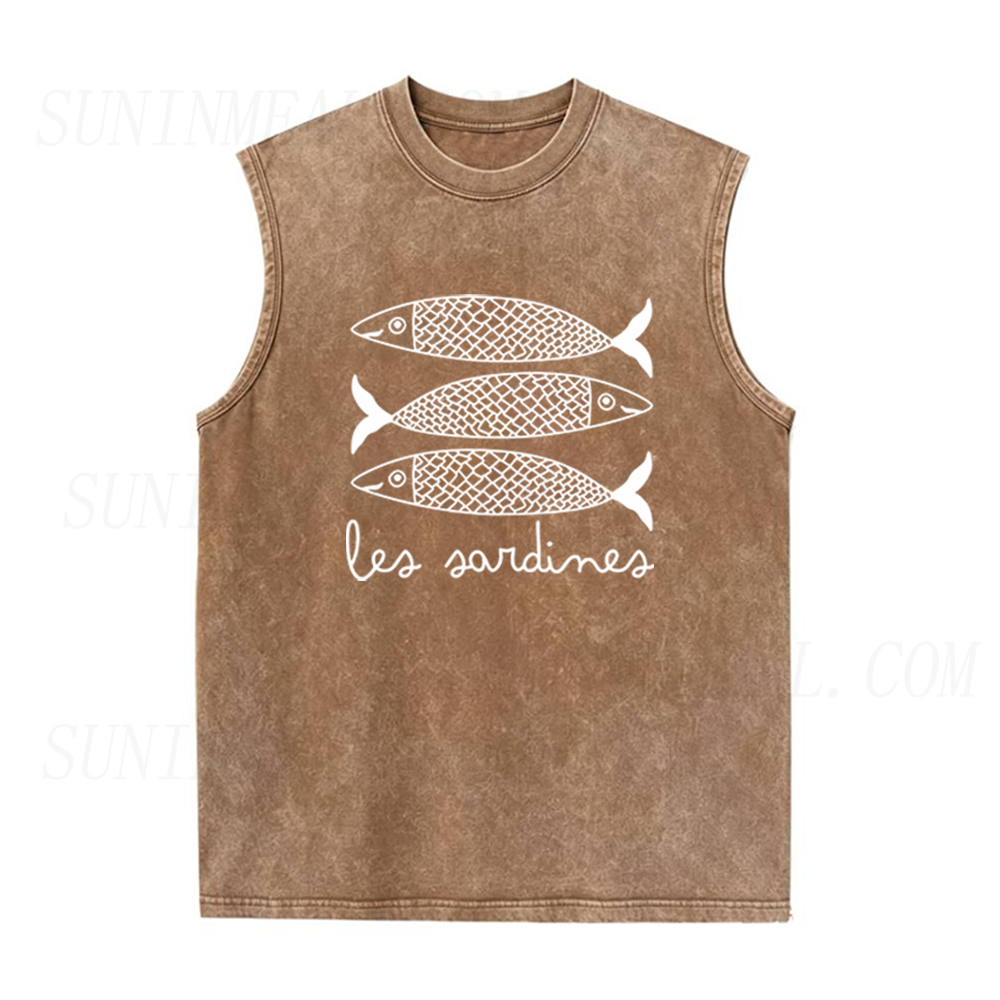 Les Sardines Unisex Tank Top