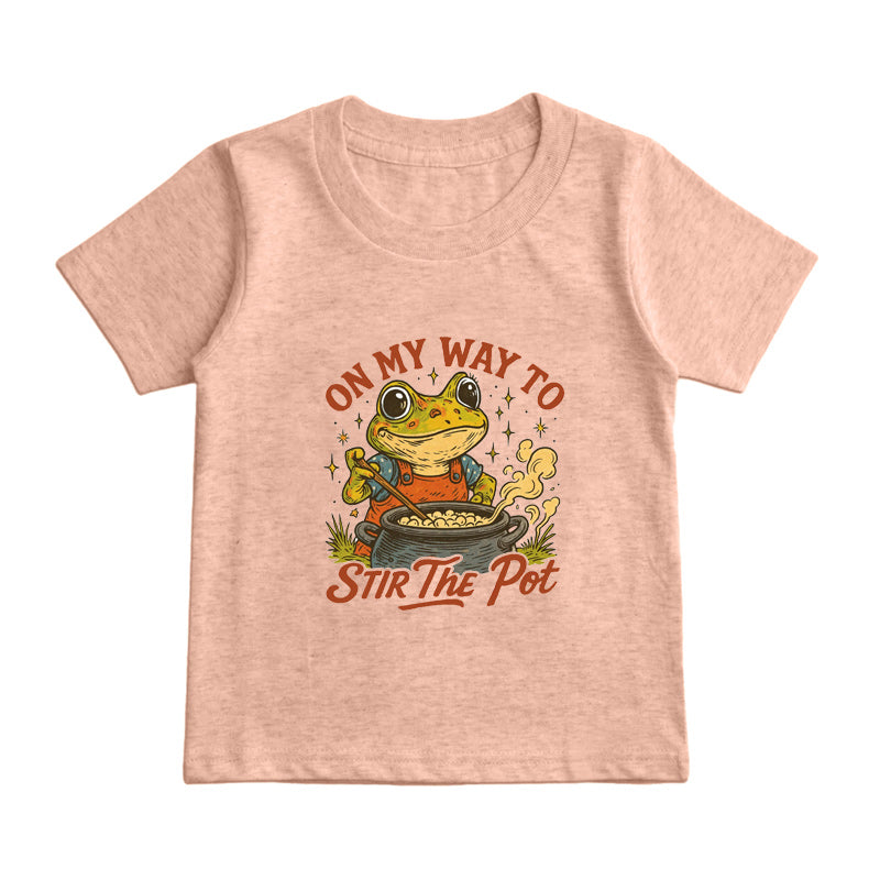 On My Way to Stir the Pot Kids T-Shirt