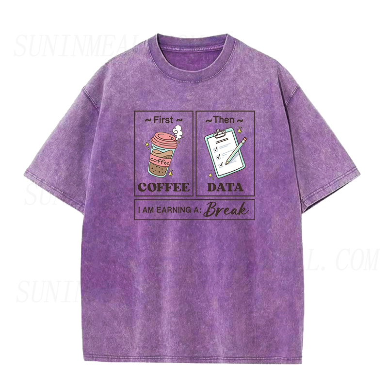 First Coffee Then Data Unisex Tee
