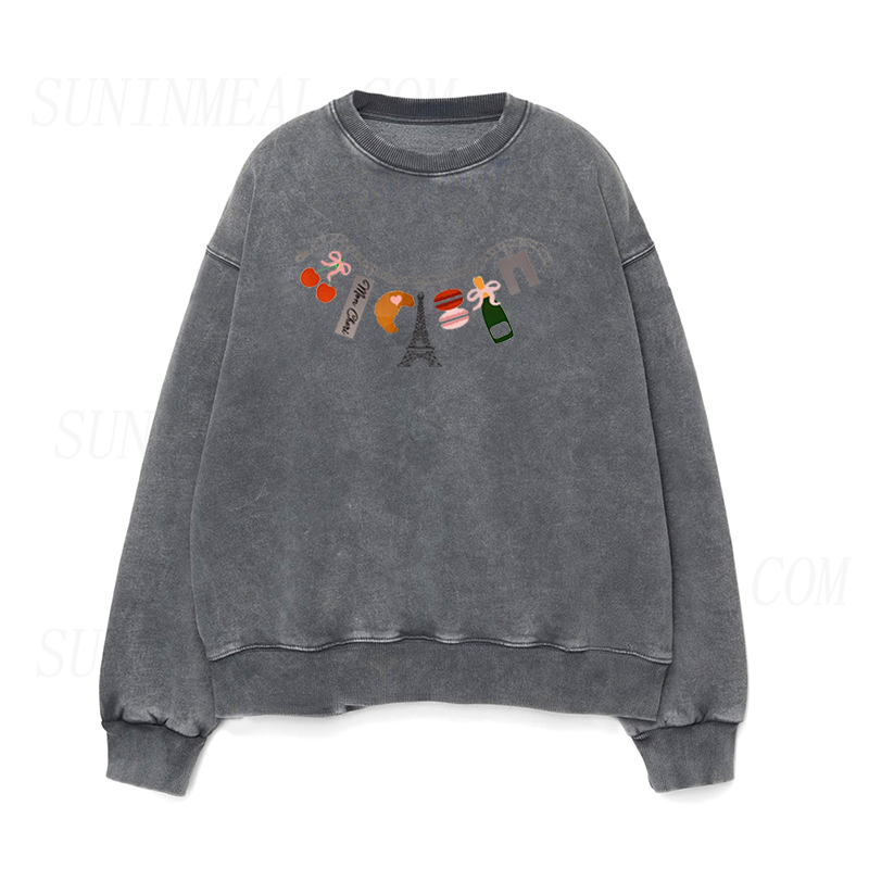 Paris Charm Bracelet Unisex Crewneck Sweatshirt