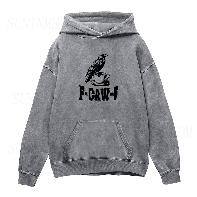 F-Caw-F Crow Coffee Unisex Hoodie
