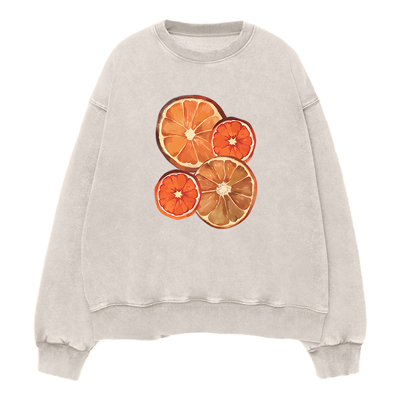 Dried Orange Slice Unisex Crewneck Sweatshirt
