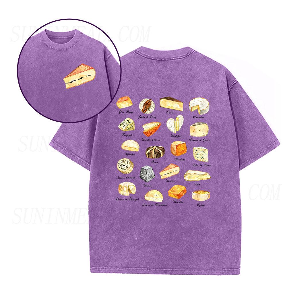 Retro French Cheese Unisex Tee