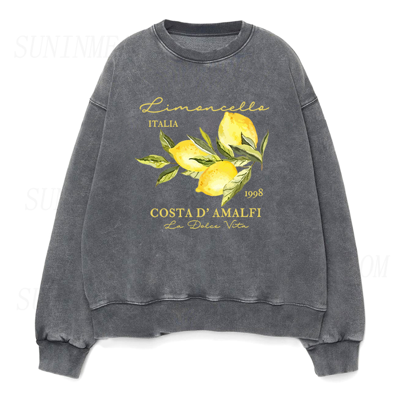 Retro Limoncello La Dolce Vita Unisex Crewneck Sweatshirt