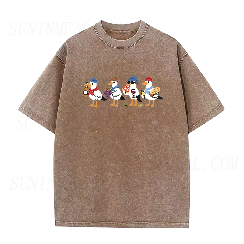 Food & Wine Seagulls Unisex Tee