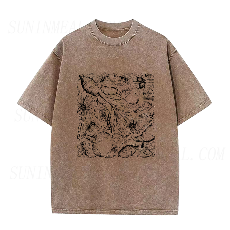 Vintage Vegetables & Roots Unisex Tee