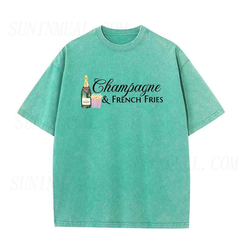 Champagne & French Fries Unisex Tee