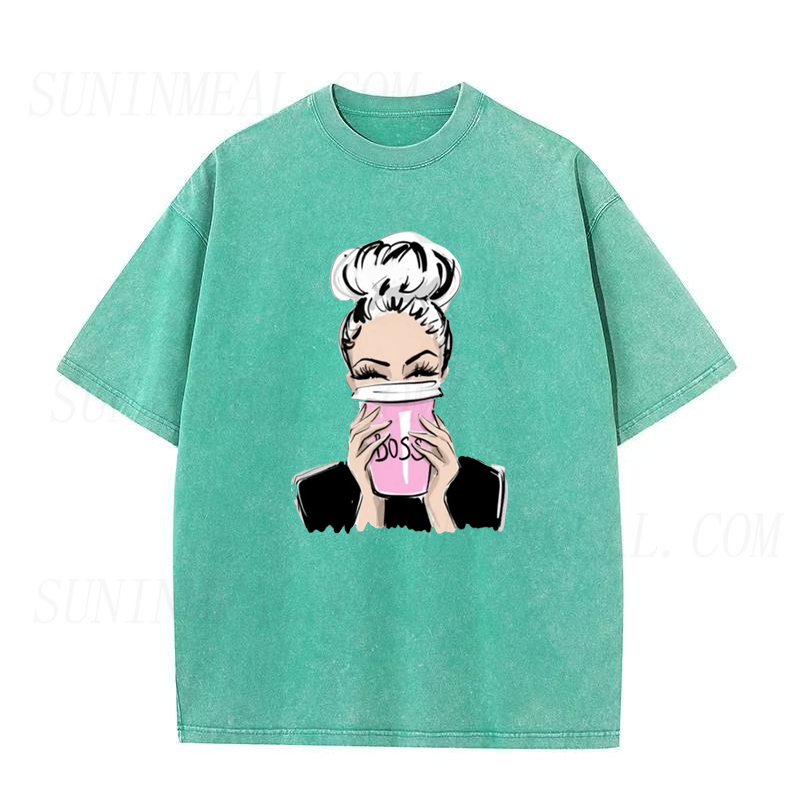 Coffee Drinking Boss Lady Tee