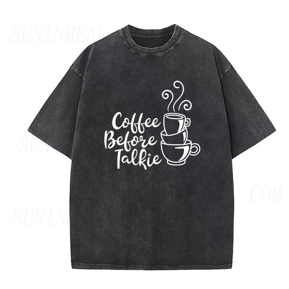 Retro Coffee Before Talkie Unisex Tee