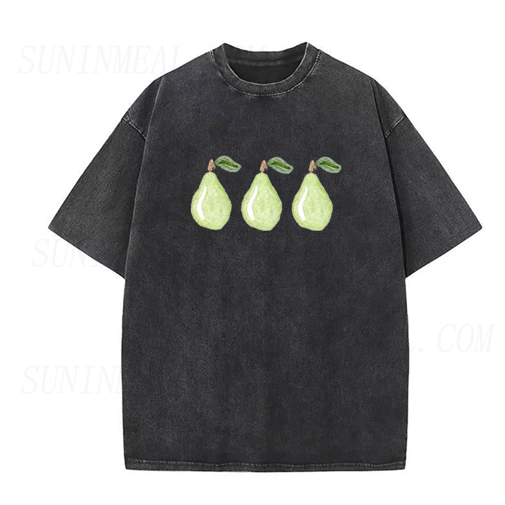 Watercolor Green Pear Unisex Tee