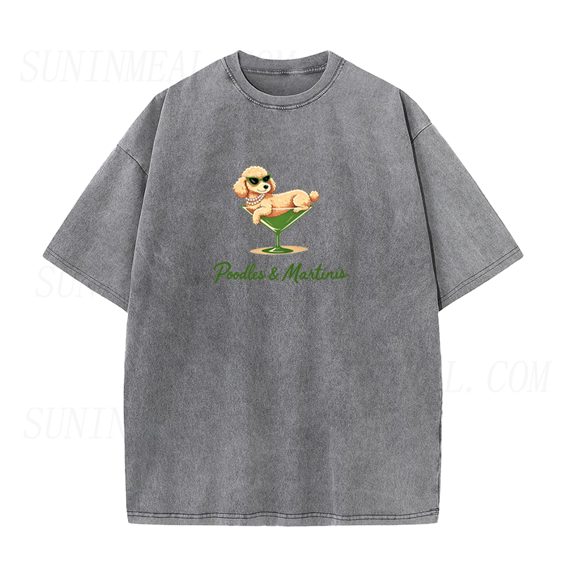 Poodles & Martinis Unisex Tee