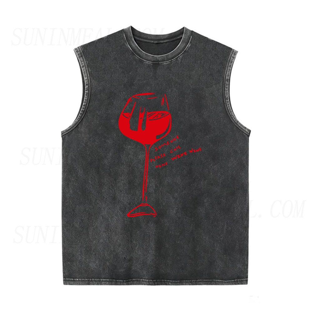 Someone Please Call Nine Wine Wine Unisex Tank Top