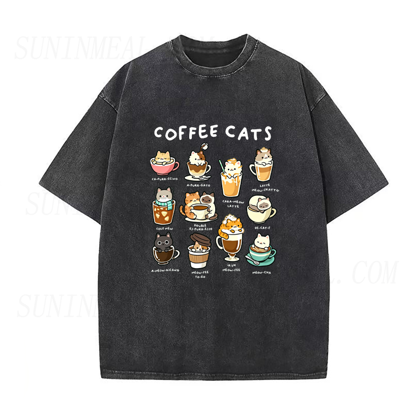 Coffee Cats Unisex Tee