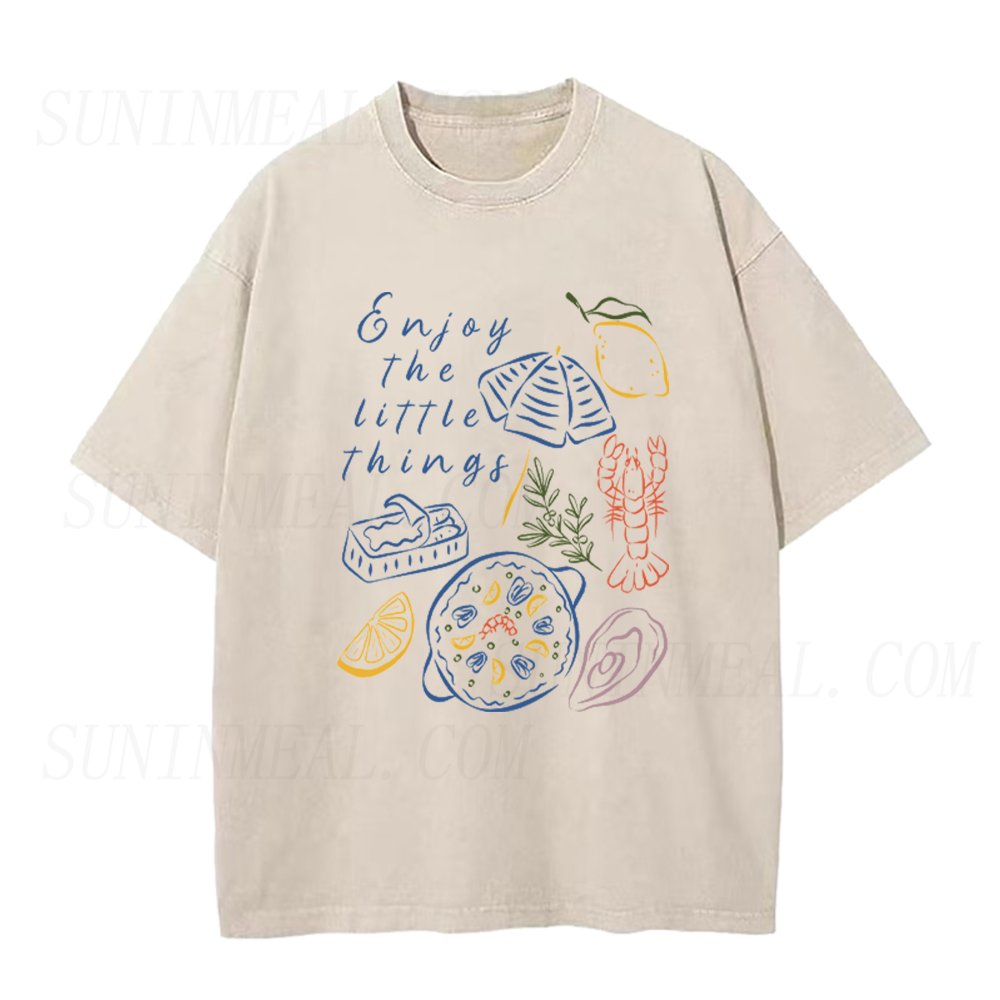 Enjoy The Little Things Seafood Unisex Tee