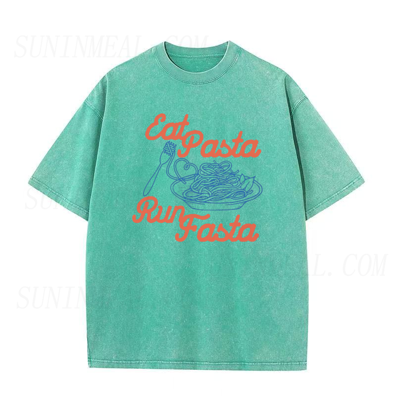 Eat Pasta Run Fasta Unisex Tee