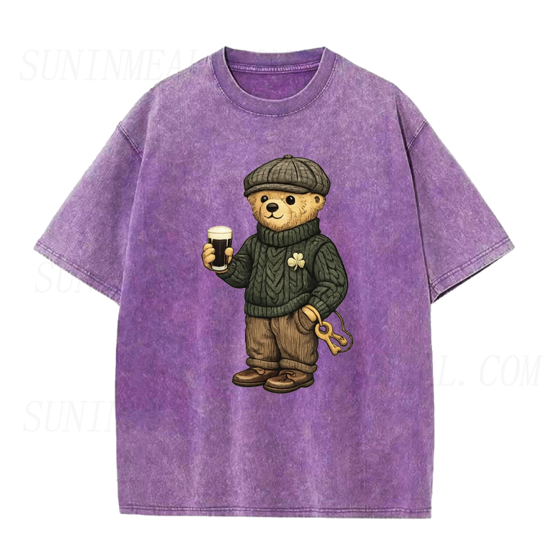 Lucky Bear St Patricks Day Unisex Tee