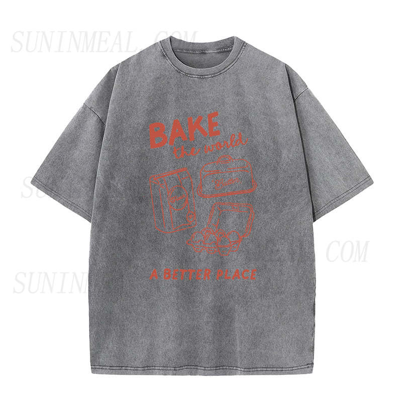 Bake the world a better place Unisex Tee