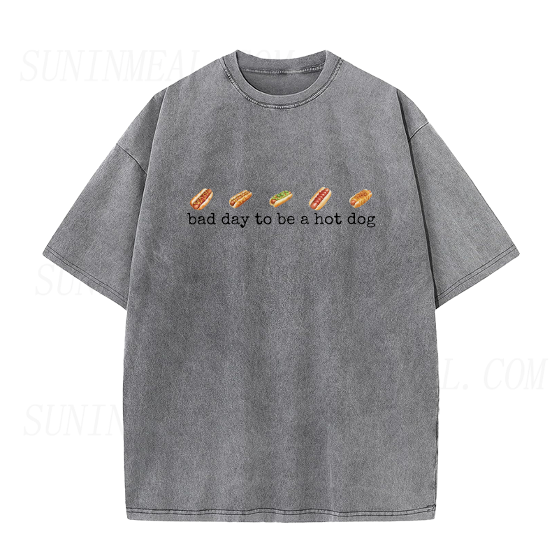 Bad Day To Be A Hotdog Unisex Tee