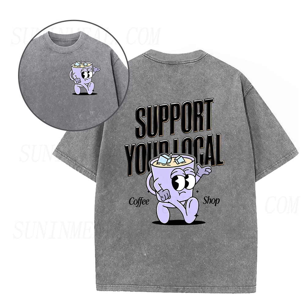 Support Your Local Coffee Shop Unisex Tee