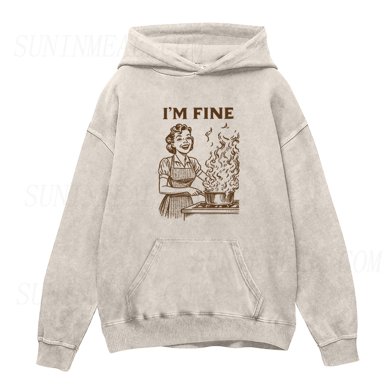 I'M FINE COOKING Unisex Hoodie
