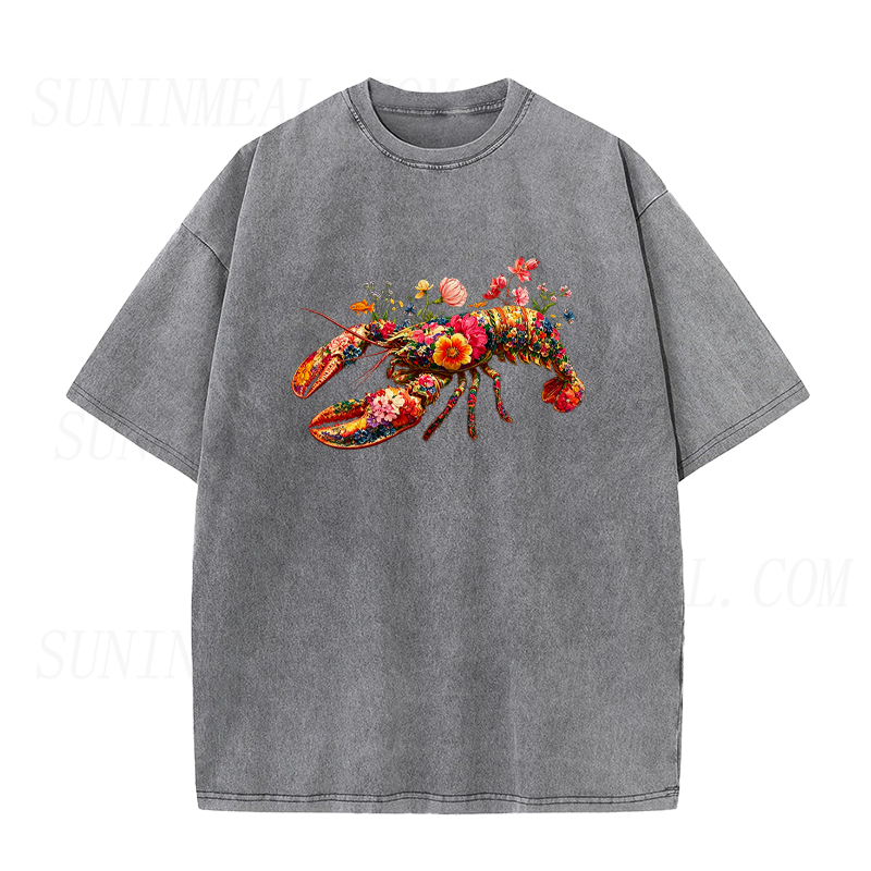 Floral Lobster Unisex Tee