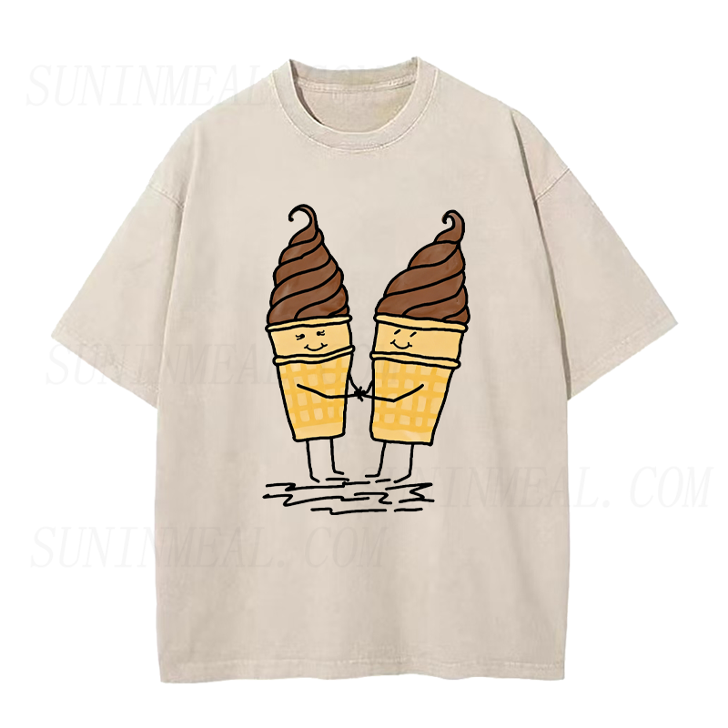 Ice Cream Cone Couple Tee