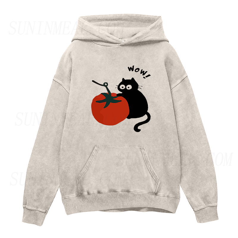 wow tomato cat Unisex Hoodie