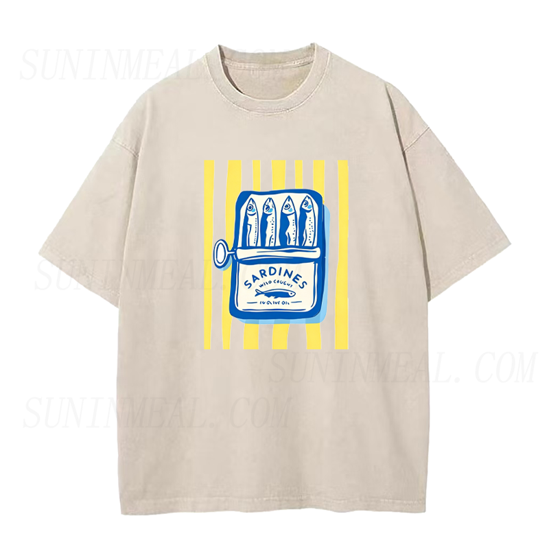 Striped Sardine Can Unisex Tee