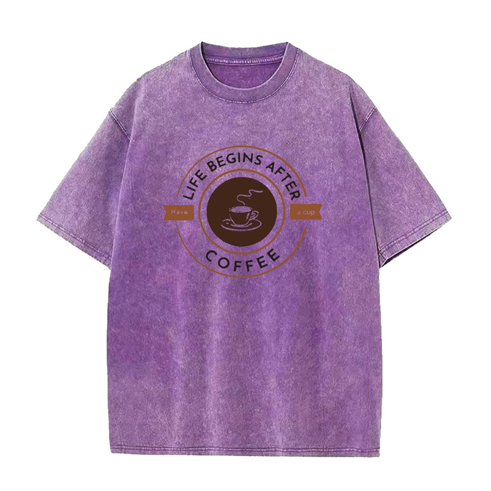 life begins have a coffee Unisex Tee
