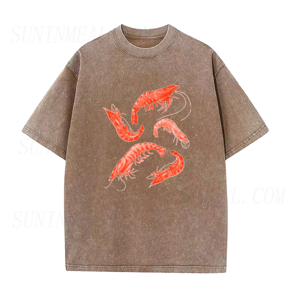 Watercolor Red Shrimp Unisex Tee