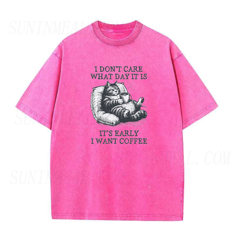 I Want Coffee Cat Coffee Tee