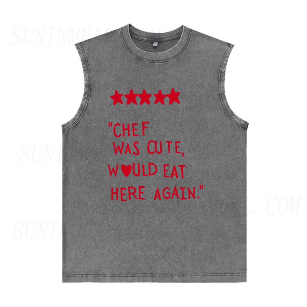 Chef Was Cute Unisex Tank Top