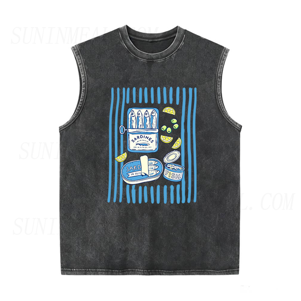 Sardine Tin Day Unisex Tank Top