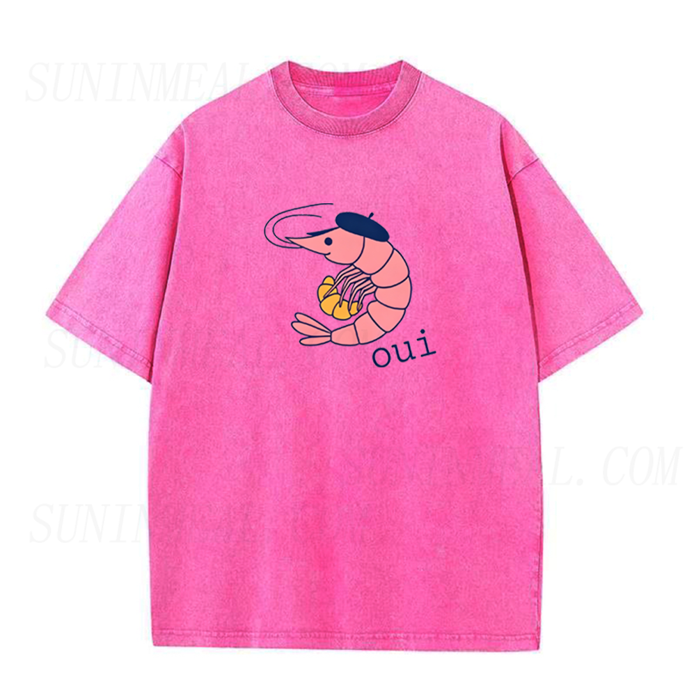 French Shrimp & Croissant Unisex Tee