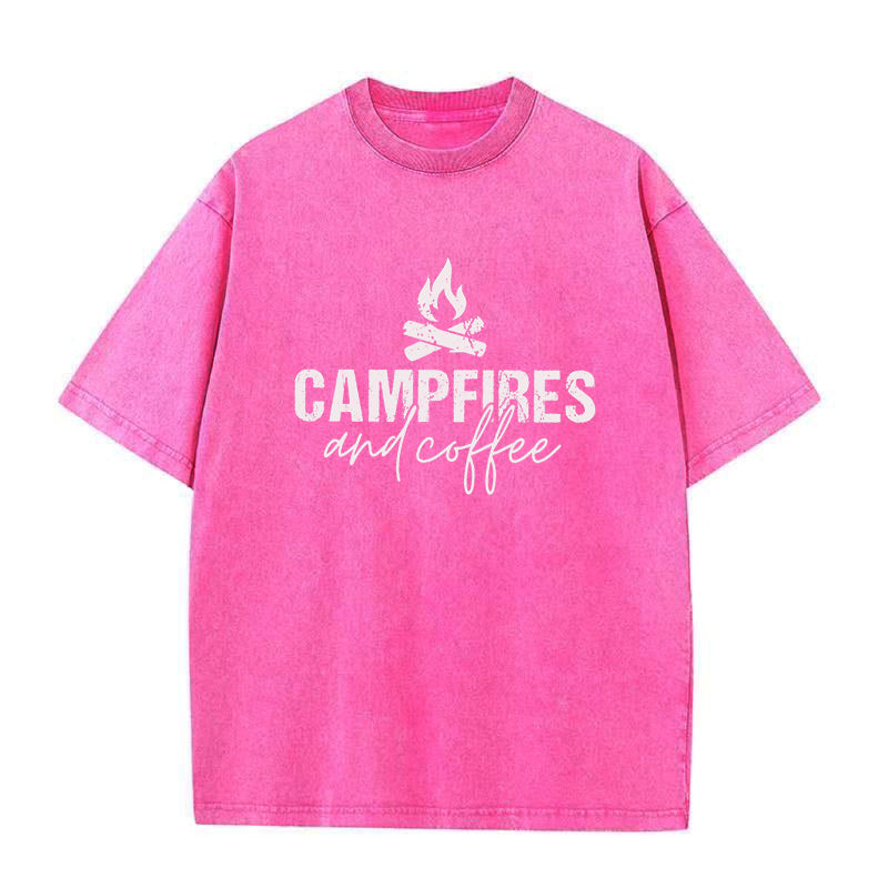 Campfires & Coffee Unisex Tee