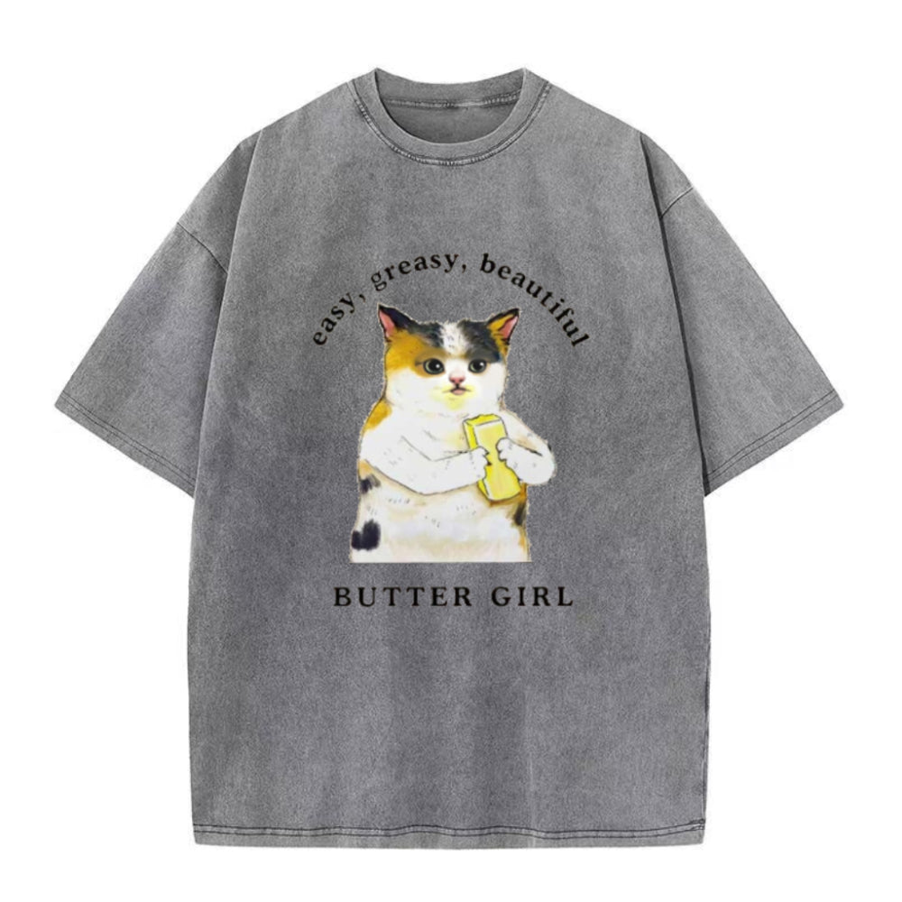 Easy Greasy Beautiful Butter Girl Unisex Tee