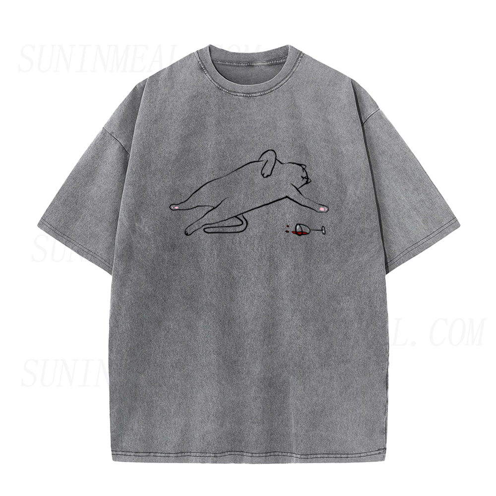 Drunk Cat Unisex Tee