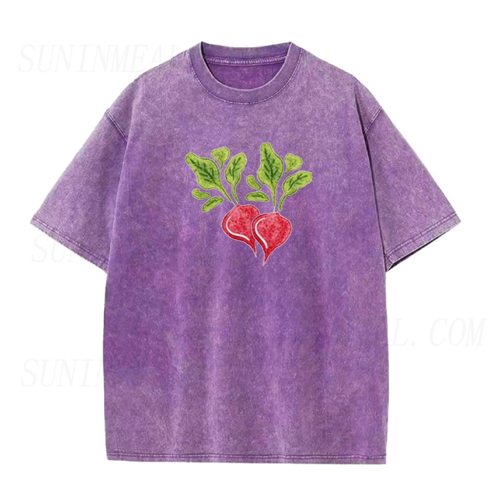 Watercolor Radish Botanical Unisex Tee