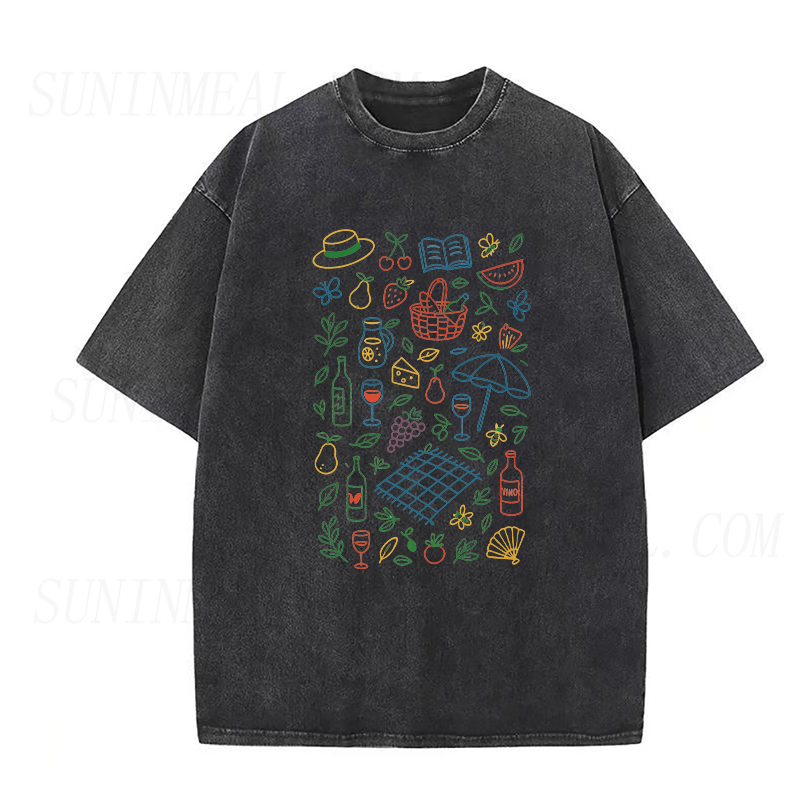 Colorful Wine Fruit Unisex Tee