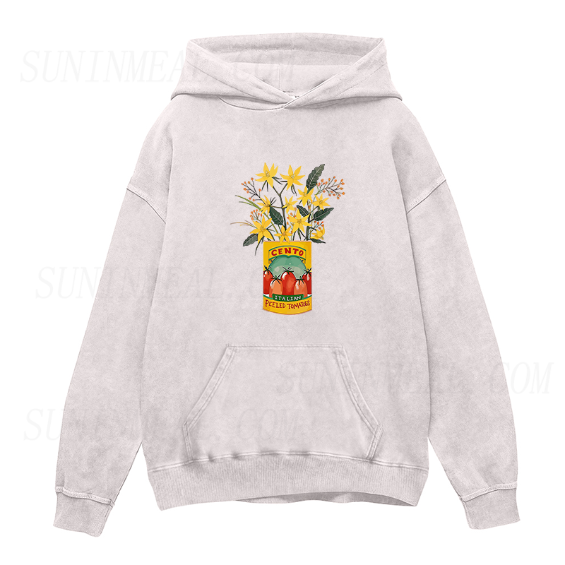 flowers and cento peeled tomatoes Unisex Hoodie