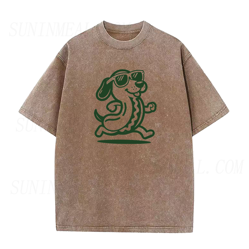Running Hot Dog Dog Unisex Tee