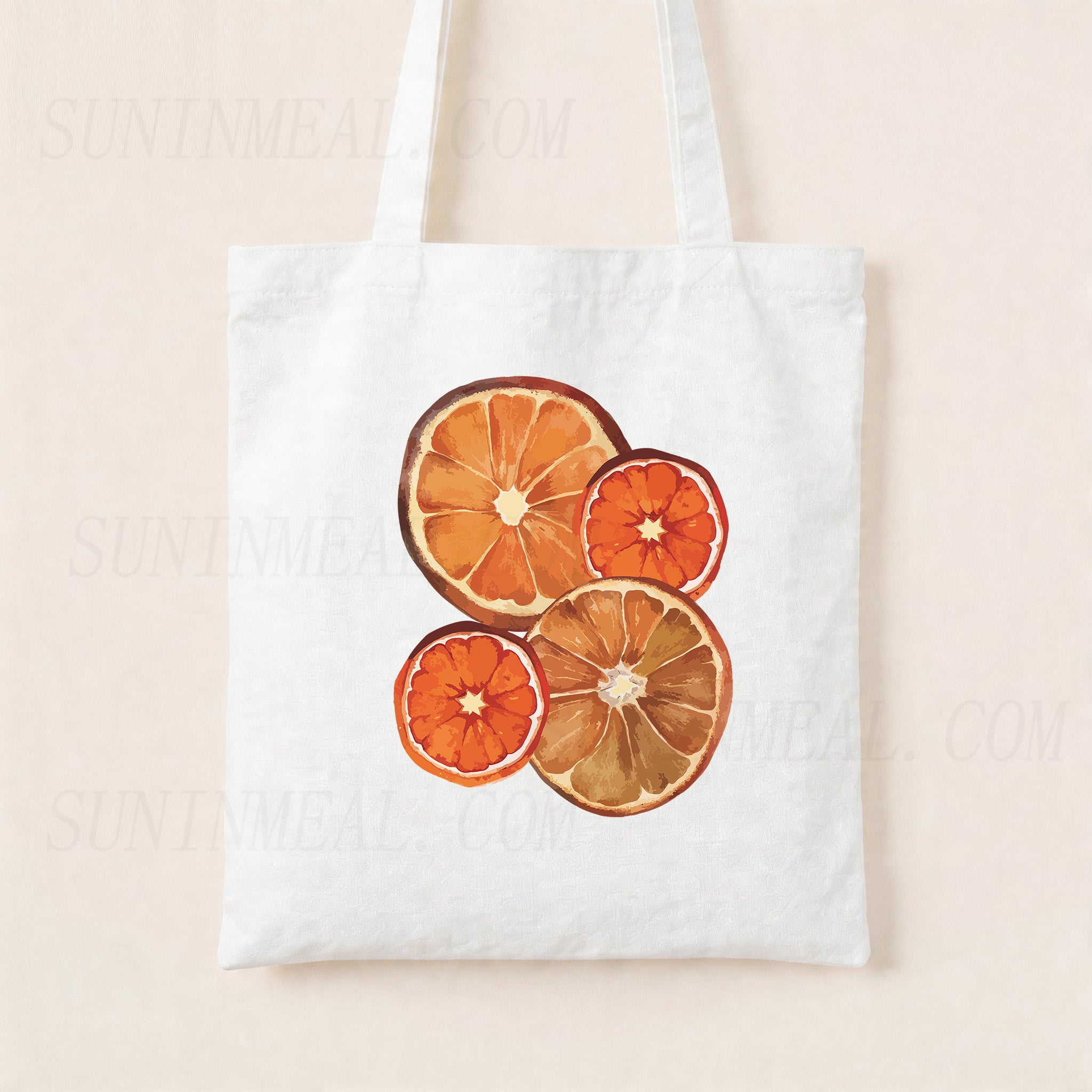 Dried Orange Slice Canvas Tote Bag