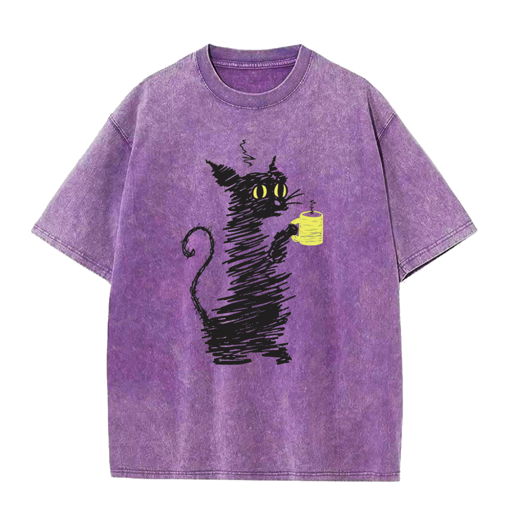 Cat Coffee Unisex Tee