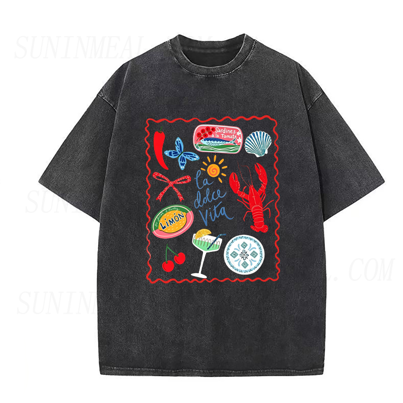 La Dolce Vita Summer Food & Lobster Unisex Tee