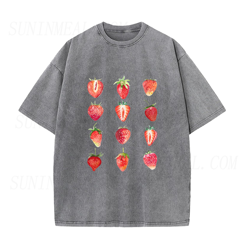 Watercolor Strawberry Unisex Tee