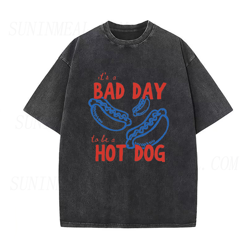 Bad Day To Be A Hot Dog Unisex Tee
